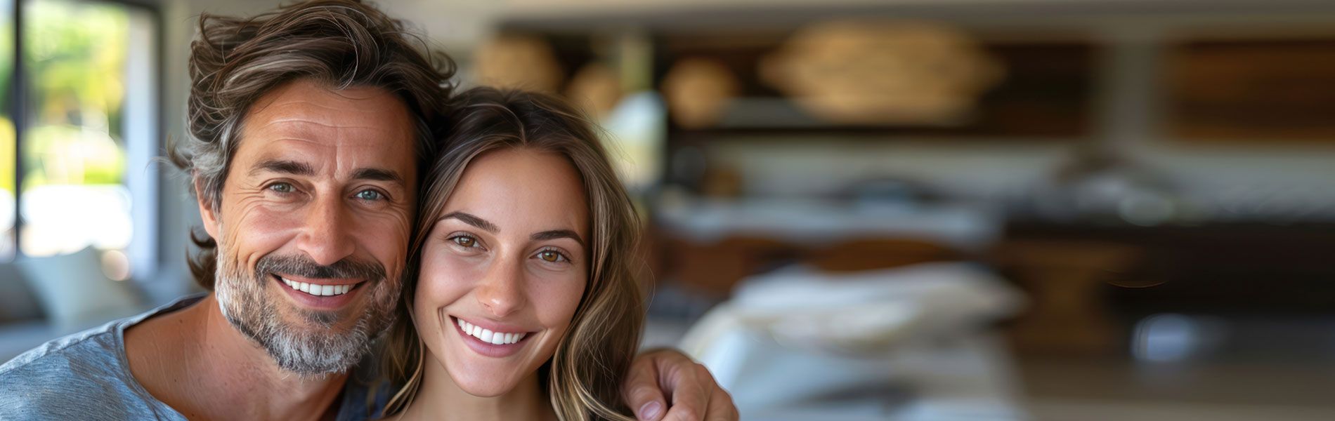 Pareja sonriente con ASISA Completa ++, el seguro médico completo más económico de ASISA