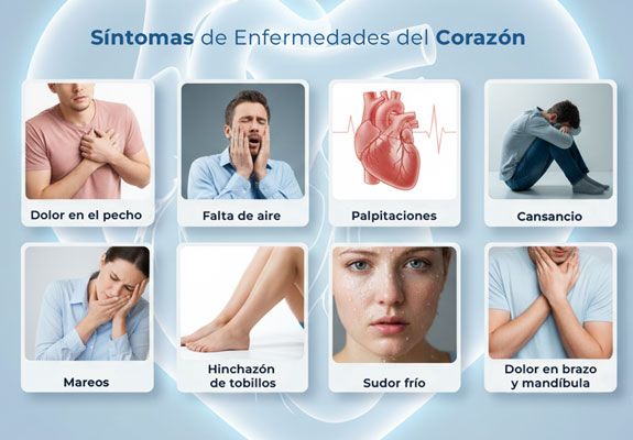 Síntomas de las enfermedades del corazón: señales de alerta